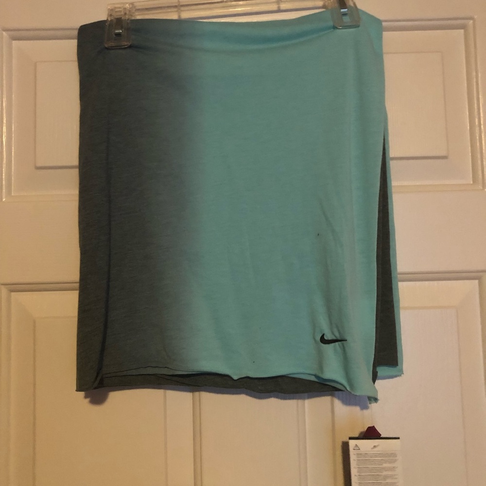 Blue and Gray Nike Infinity Scarf